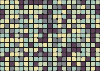 Soyut Geometrik Desen üretken hesaplama sanatı çizimi 