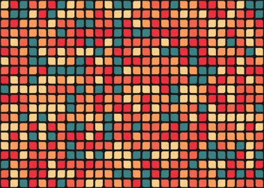 Soyut Geometrik Desen üretken hesaplama sanatı çizimi 