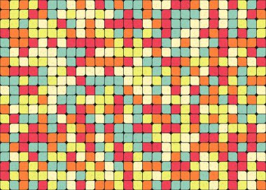 Soyut Geometrik Desen üretken hesaplama sanatı çizimi 