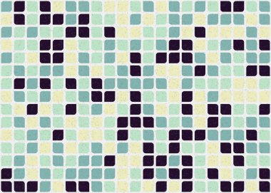 Soyut Geometrik Desen üretken hesaplama sanatı çizimi 