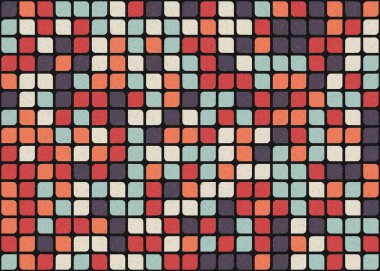 Soyut Geometrik Desen üretken hesaplama sanatı çizimi 