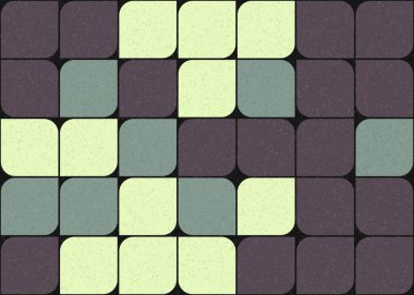 Soyut Geometrik Desen üretken hesaplama sanatı çizimi 