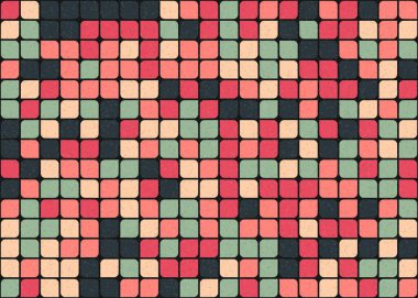 Soyut Geometrik Desen üretken hesaplama sanatı çizimi 