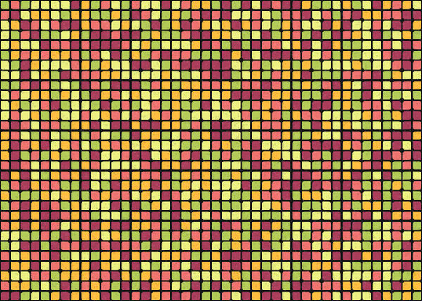 Абстрактная геометрическая иллюстрация генеративного вычислительного искусства 