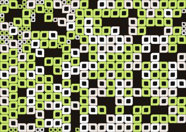 Soyut Geometrik Desen üretken hesaplama sanatı çizimi 