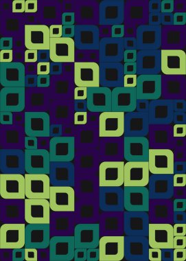 Soyut Geometrik Desen üretken hesaplama sanatı çizimi 