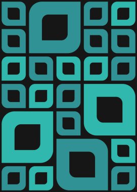 Soyut Geometrik Desen üretken hesaplama sanatı çizimi 