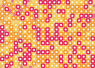 Soyut Geometrik Desen üretken hesaplama sanatı çizimi