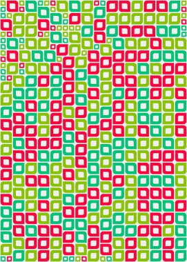 Soyut Geometrik Desen üretken hesaplama sanatı çizimi 