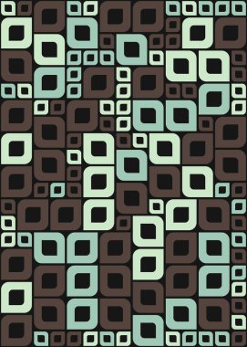 Soyut Geometrik Desen üretken hesaplama sanatı çizimi 