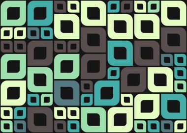 Soyut Geometrik Desen üretken hesaplama sanatı çizimi