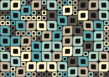 Soyut Geometrik Desen üretken hesaplama sanatı çizimi 