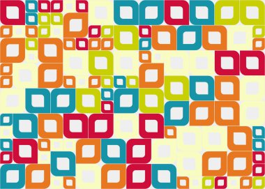 Soyut Geometrik Desen üretken hesaplama sanatı çizimi