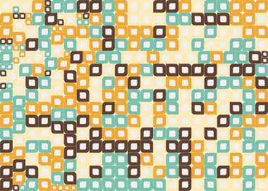 Soyut Geometrik Desen üretken hesaplama sanatı çizimi 