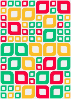 Soyut Geometrik Desen üretken hesaplama sanatı çizimi 