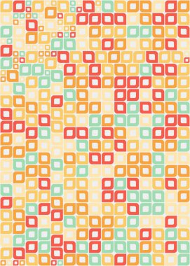 Soyut Geometrik Desen üretken hesaplama sanatı çizimi 