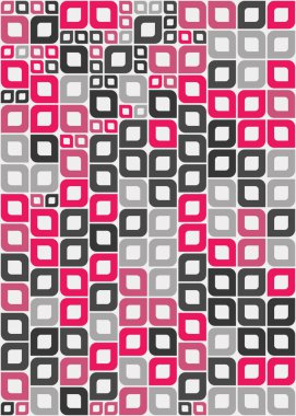 Soyut Geometrik Desen üretken hesaplama sanatı çizimi 