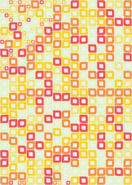 Soyut Geometrik Desen üretken hesaplama sanatı çizimi 