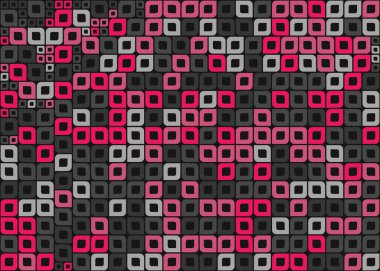 Soyut Geometrik Desen üretken hesaplama sanatı çizimi 