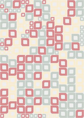 Soyut Geometrik Desen üretken hesaplama sanatı çizimi 