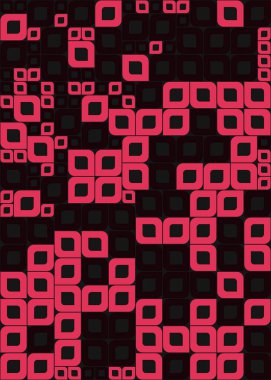 Soyut Geometrik Desen üretken hesaplama sanatı çizimi 