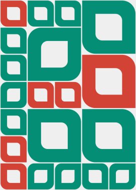 Soyut Geometrik Desen üretken hesaplama sanatı çizimi 