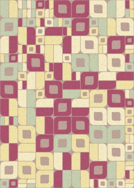 Soyut Geometrik Desen üretken hesaplama sanatı çizimi