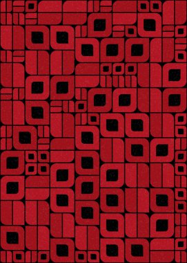 Soyut Geometrik Desen üretken hesaplama sanatı çizimi