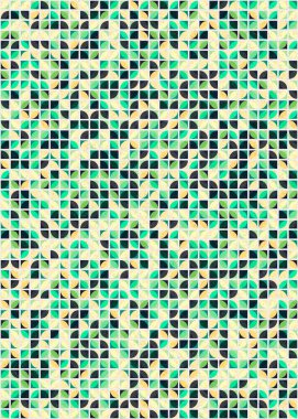 Soyut Geometrik Desen üretken hesaplama sanatı çizimi