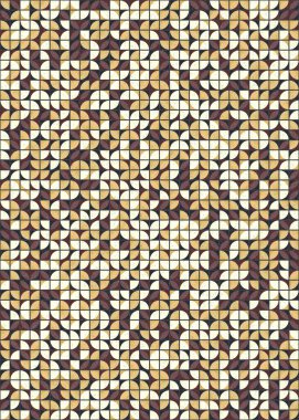 Soyut Geometrik Desen üretken hesaplama sanatı çizimi