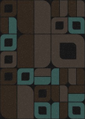 Soyut Geometrik Desen üretken hesaplama sanatı çizimi