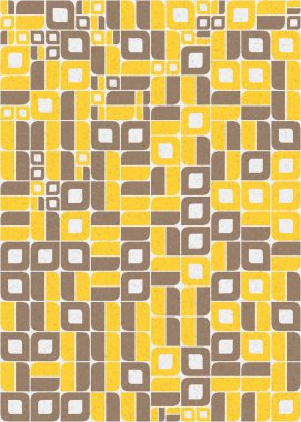 Soyut Geometrik Desen üretken hesaplama sanatı çizimi