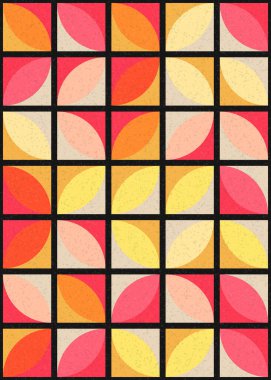 Soyut Geometrik Desen üretken hesaplama sanatı çizimi