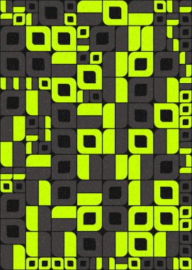 Soyut Geometrik Desen üretken hesaplama sanatı çizimi