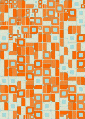 Soyut Geometrik Desen üretken hesaplama sanatı çizimi