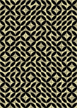 Soyut Geometrik Desen üretken hesaplama sanatı çizimi