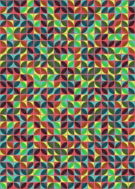 Soyut Geometrik Desen üretken hesaplama sanatı çizimi