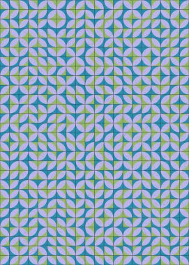 Soyut Geometrik Desen üretken hesaplama sanatı çizimi