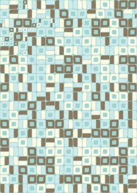 Soyut Geometrik Desen üretken hesaplama sanatı çizimi