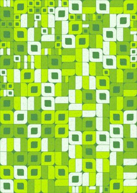 Soyut Geometrik Desen üretken hesaplama sanatı çizimi