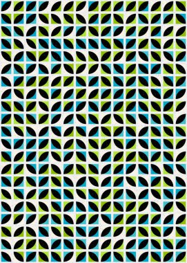 Soyut Geometrik Desen üretken hesaplama sanatı çizimi