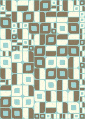 Soyut Geometrik Desen üretken hesaplama sanatı çizimi