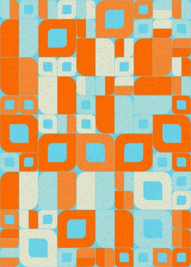 Soyut Geometrik Desen üretken hesaplama sanatı çizimi