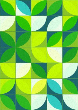 Soyut Geometrik Desen üretken hesaplama sanatı çizimi