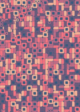 Soyut Geometrik Desen üretken hesaplama sanatı çizimi