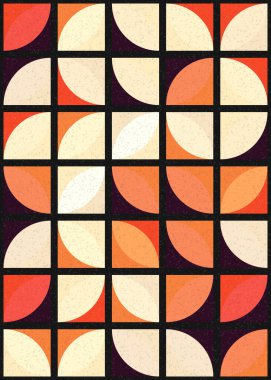 Soyut Geometrik Desen üretken hesaplama sanatı çizimi