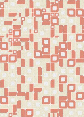 Soyut Geometrik Desen üretken hesaplama sanatı çizimi