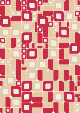 Soyut Geometrik Desen üretken hesaplama sanatı çizimi