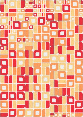 Soyut Geometrik Desen üretken hesaplama sanatı çizimi