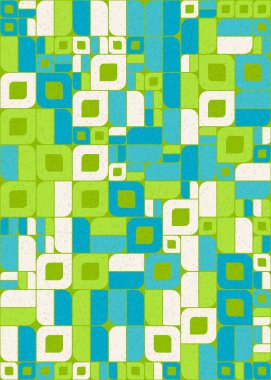 Soyut Geometrik Desen üretken hesaplama sanatı çizimi